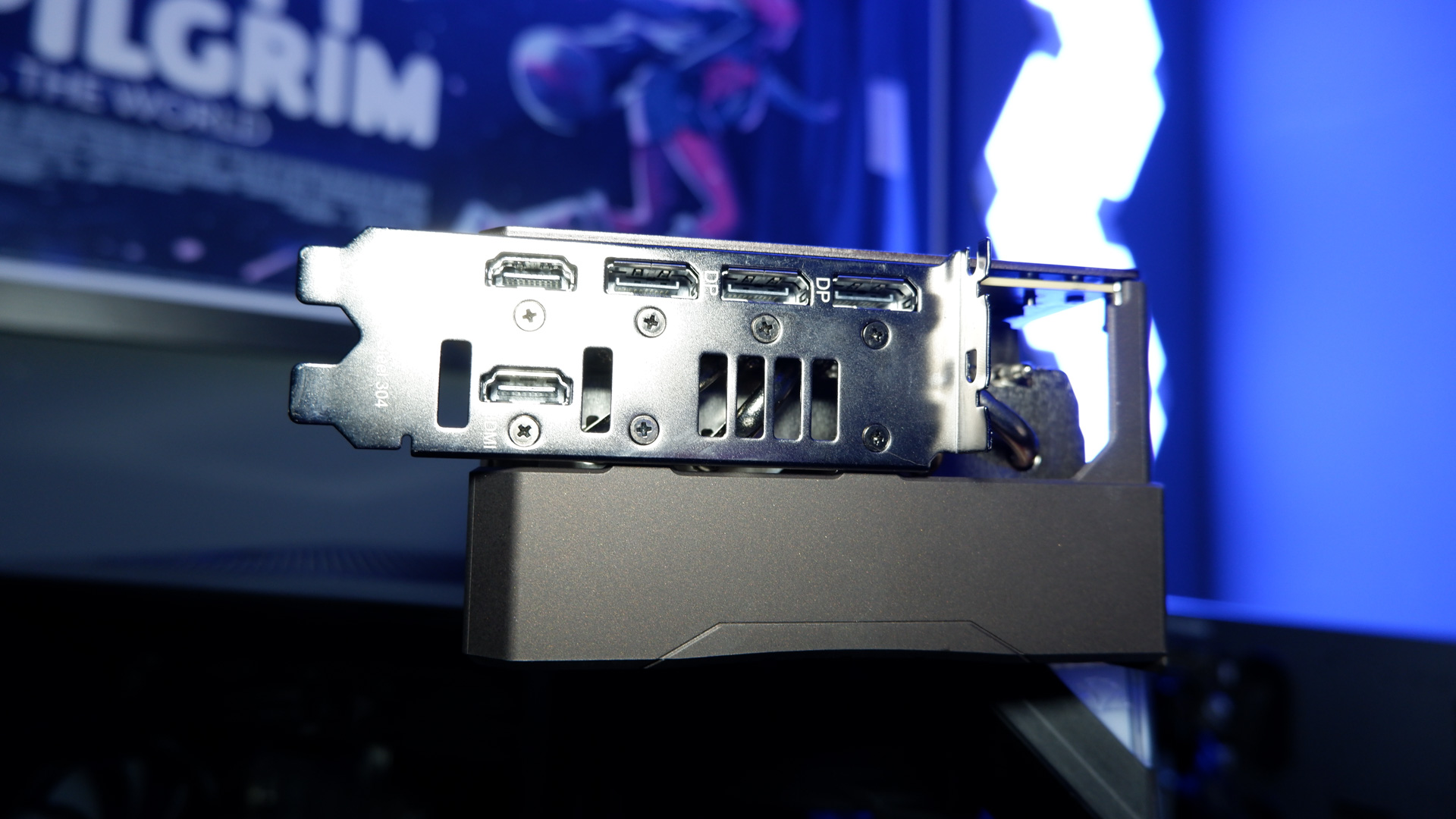 A huge Asus RTX 5080 Noctua Edition GPU with a matching Noctua gaming PC.