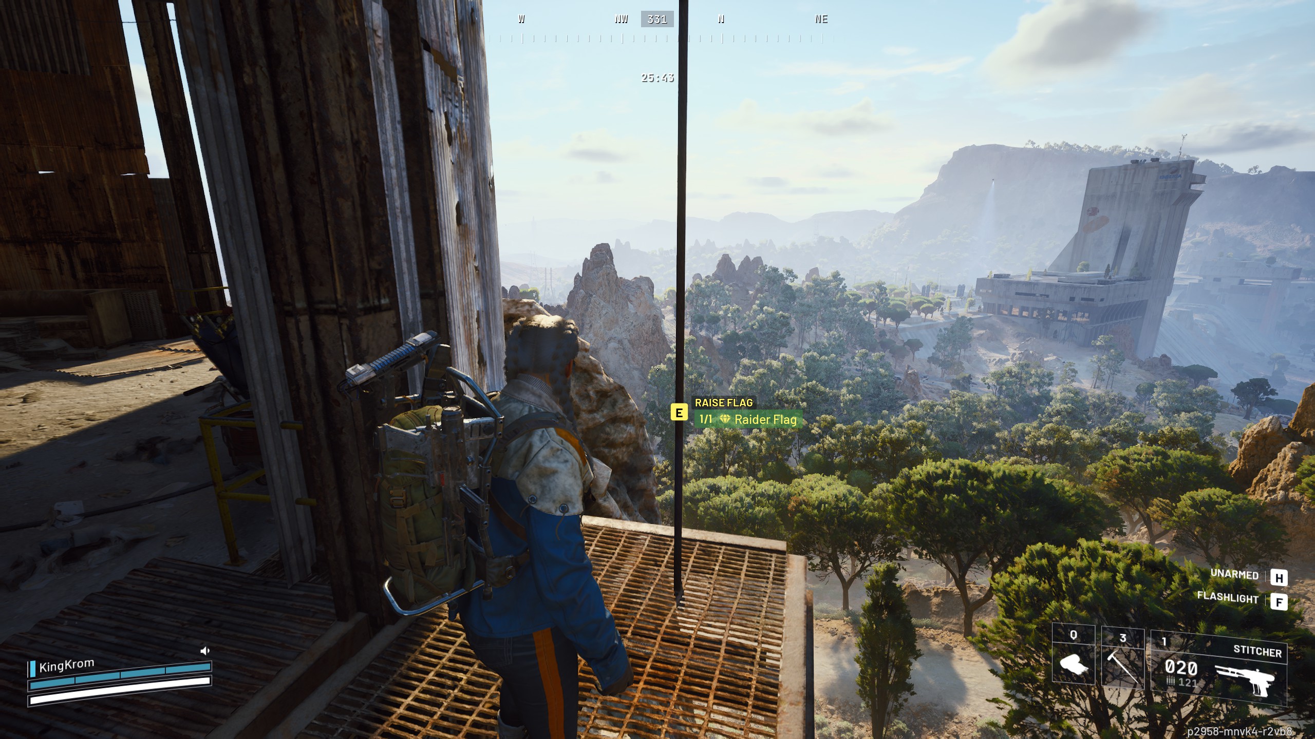 Arc Raiders A Symbol of Unification - Interacting with flagpole