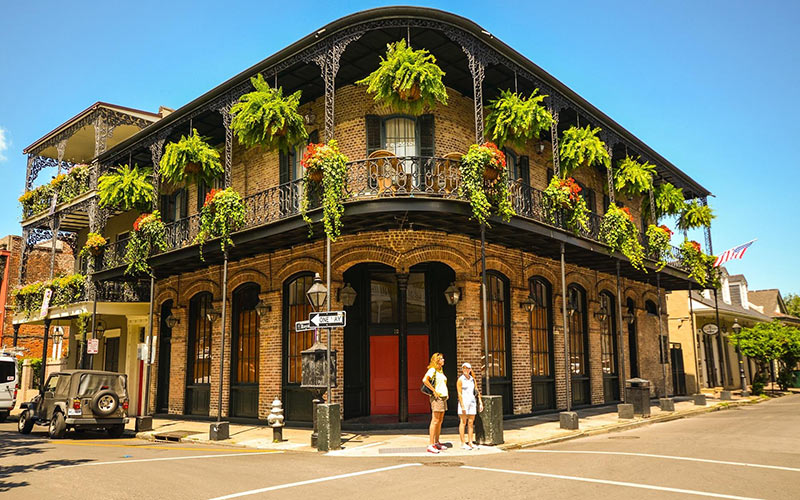 View of New Orleans, Louisiana, showcasing its unique architecture