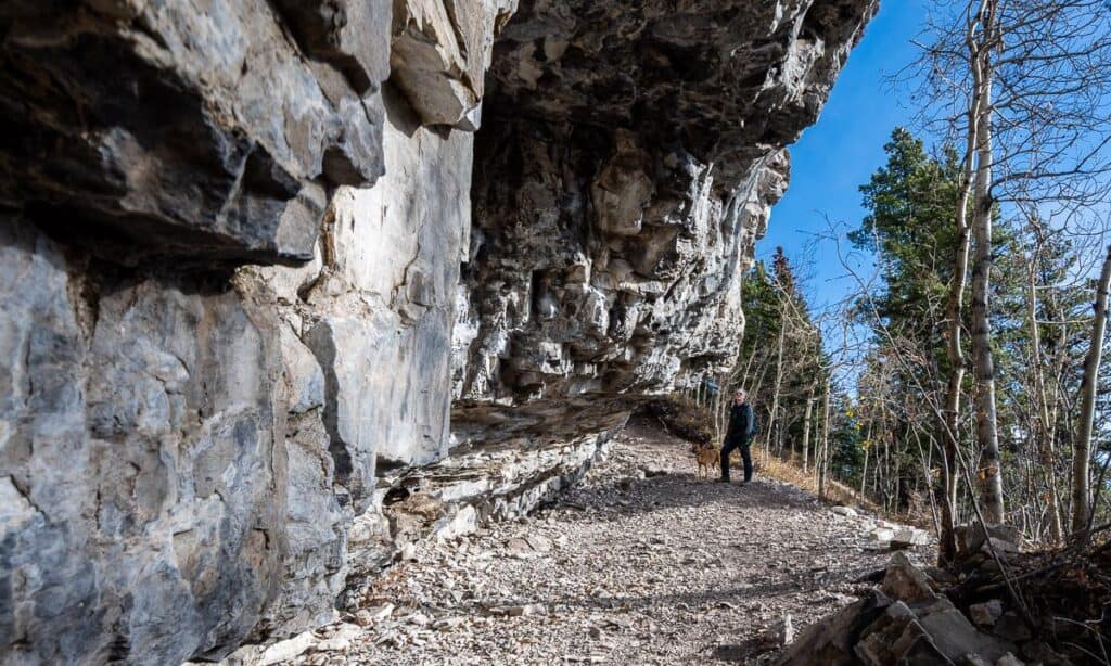 The cliffs at the White Buddha climbing crag are quite a sight to see