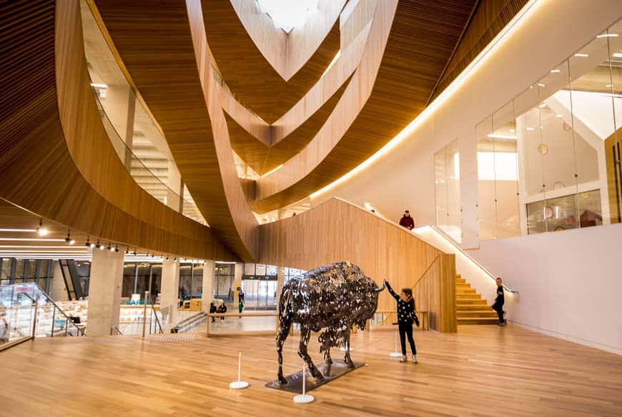 In my Calgary travel guide, I suggest a quick visit to see the inside of the Calgary Library