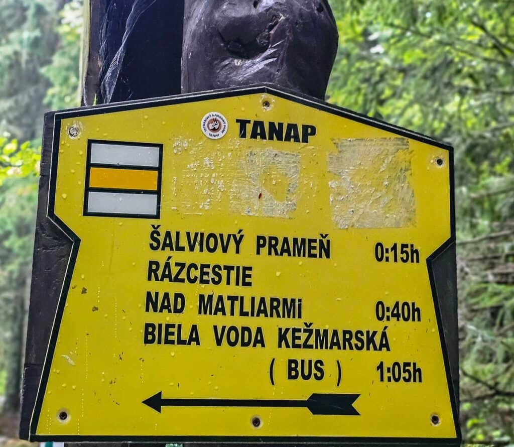 We saw periodic signage on the hike out to keep us on track