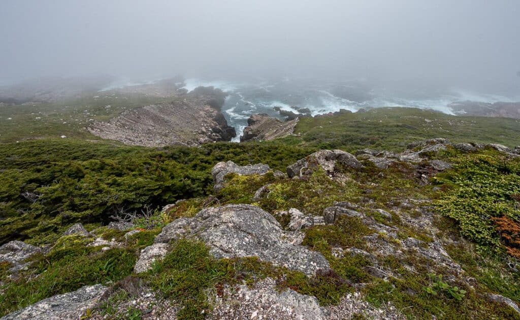 The view from Cap aux Basques would be incredible on a sunny day