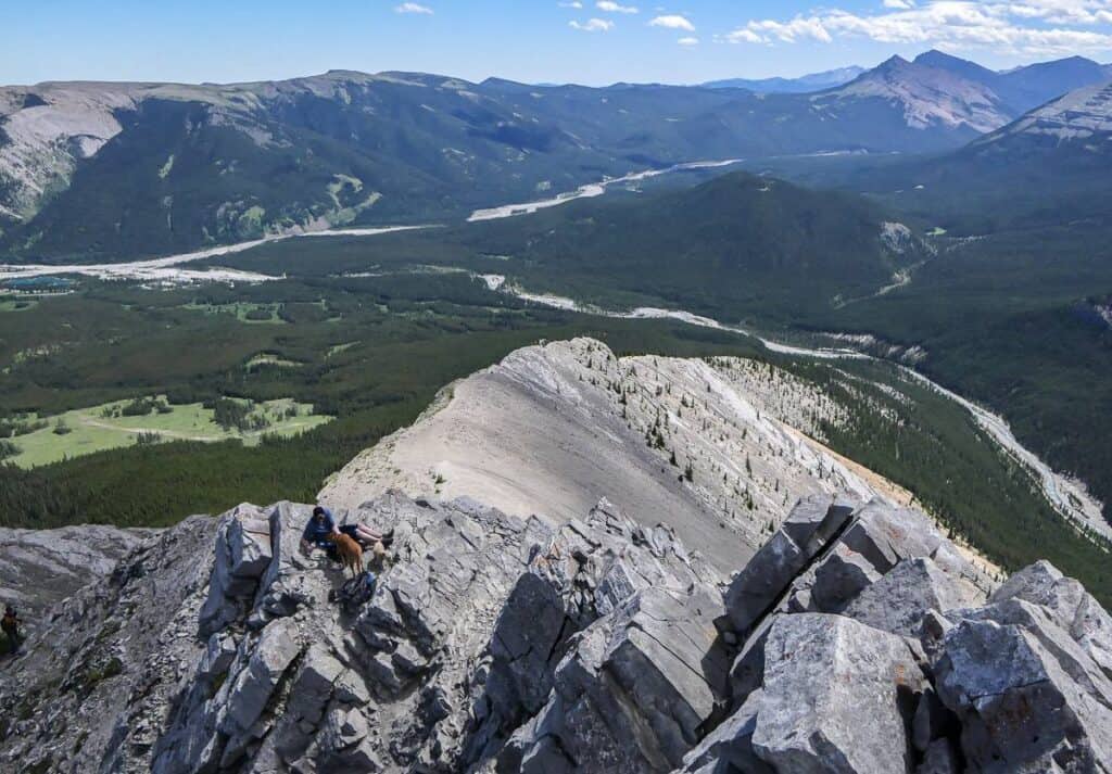 Our son on Nihahi Ridge near Bragg Creek