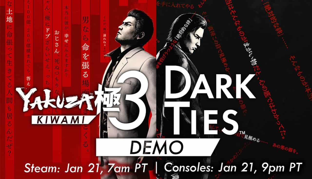 Yakuza Kiwami 3 & Dark Ties Free Demo Launching January 21 - Gamers Heroes
