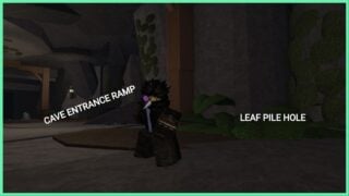 image shows a diagram for finding the secret cave