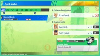 Image shows the Spirit Market from the game Inazuma Eleven Victory Road.