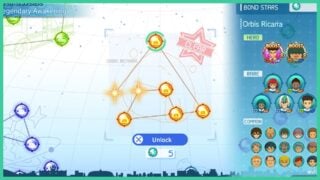 Image shows the Chronicle Mode in Inazuma Eleven Victory Road which has different constellations on the screen.