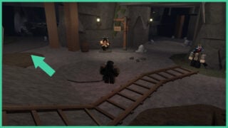 The Stonewake's Cross Cave with an arrow pointing to the first left pathway in The Forge.