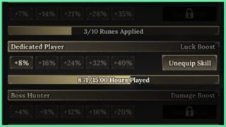 image shows the luck achievement progression