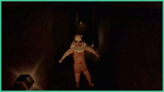 The doll you must hit in Dollhouse Bloodshed to acquire the Doll Head. It runs towards the player in a dark passage. The doll you must hit in Dollhouse Bloodshed to acquire the Doll Head. It runs towards the player in a dark passage.