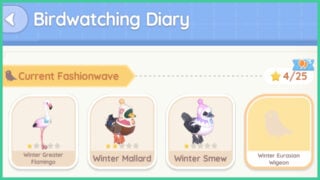 The Birdwatching Diary showcasing the Winter Birds in Heartopia. The Birdwatching Diary showcasing the Winter Birds in Heartopia.