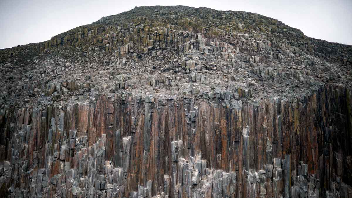 granite cliffs on aisla craig
