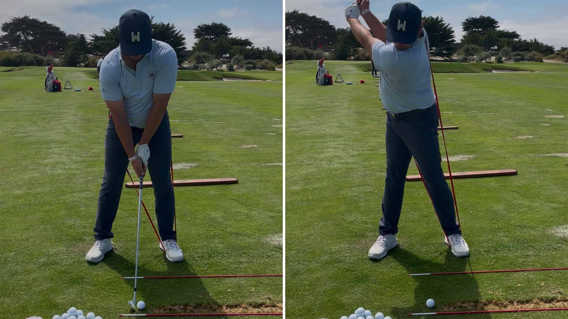 jase summy does the resistance band connection drill