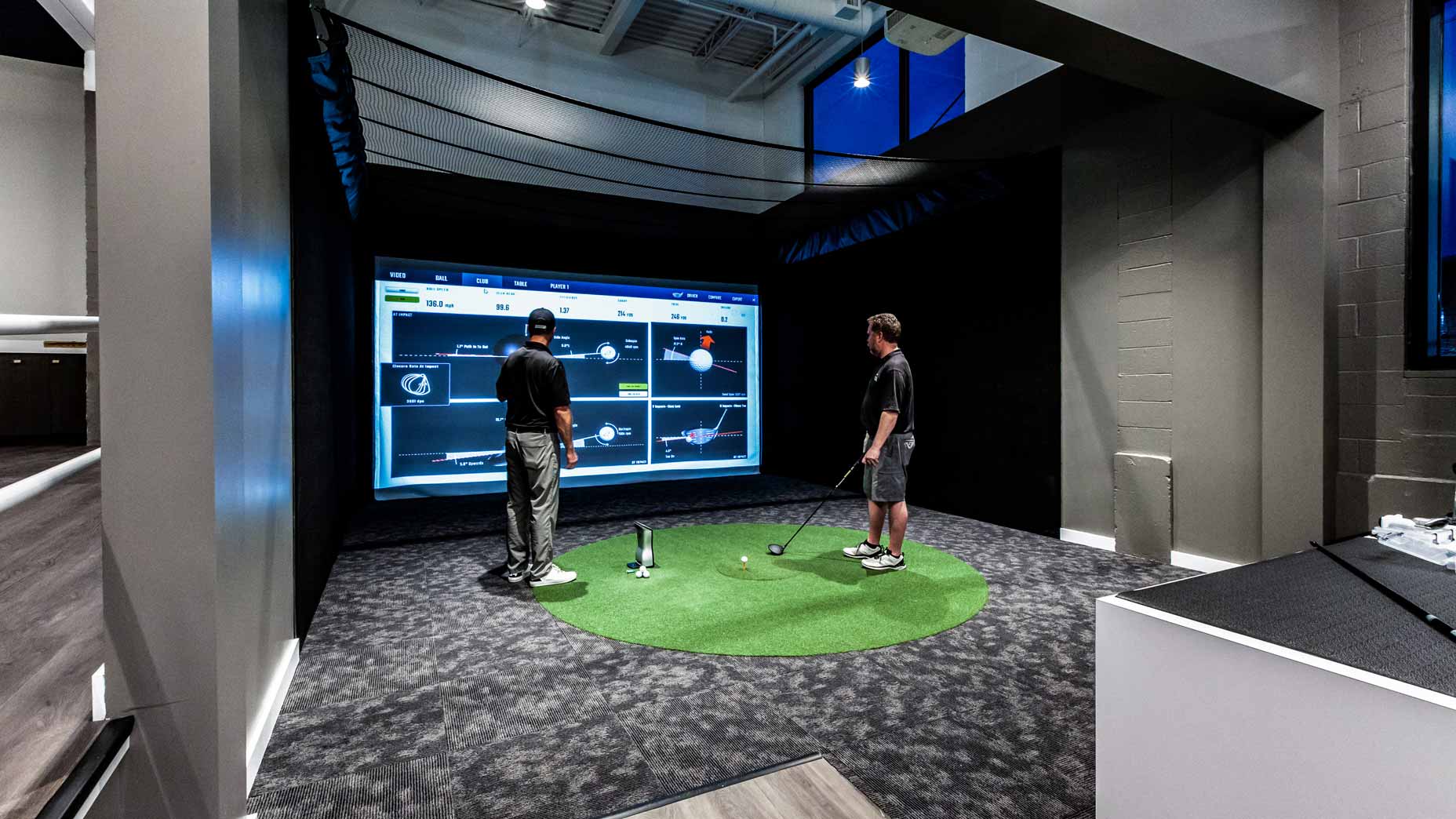 A fitting at True Spec Golf Boston.