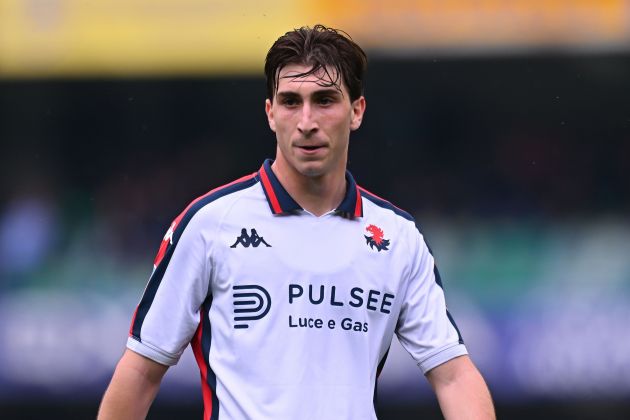 Fabio Miretti in action for Genoa