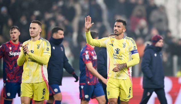 Danilo saluting Juve fans