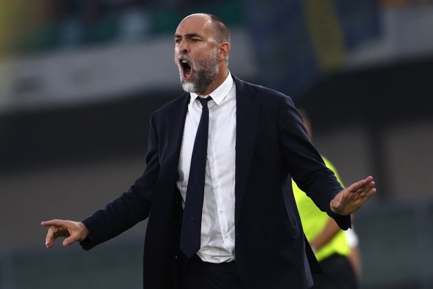 Igor Tudor screaming on the sidelines