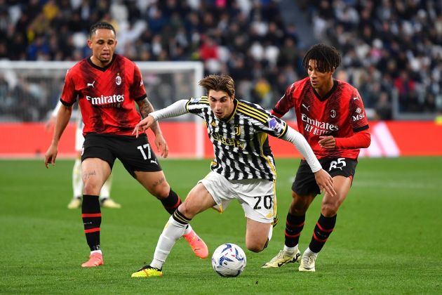 Fabio Miretti in action for Juventus