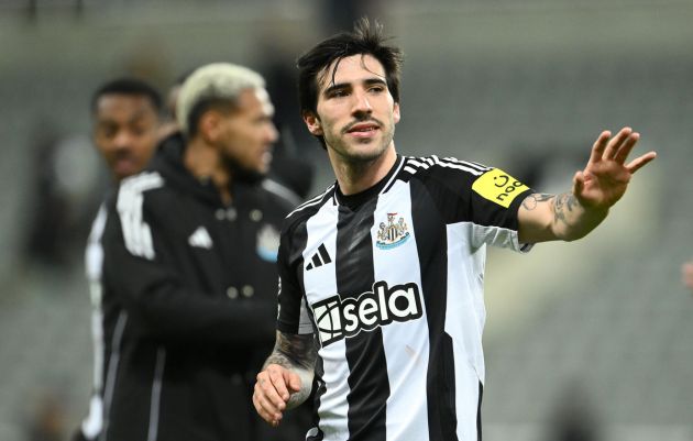 Sandro Tonali during a Newcastle match