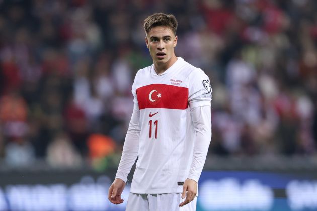 Kenan Yildiz in action for Turkiye