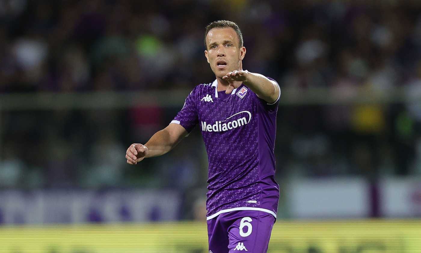 Arthur during his loan stint at Fiorentina