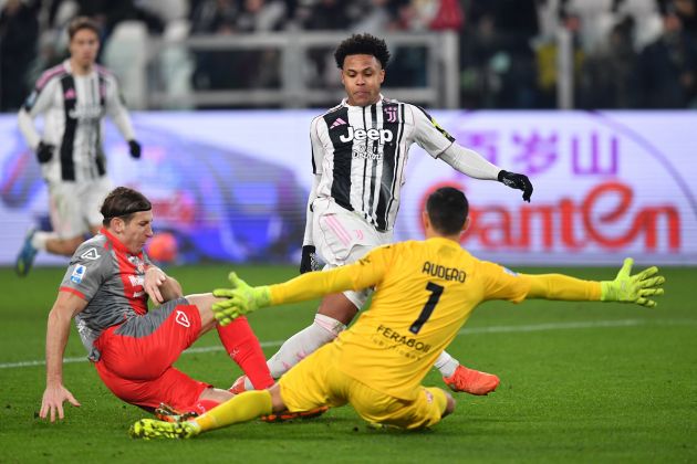 Weston McKennie scoring against Cremonese