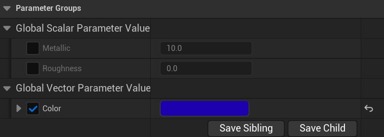 Materials Unreal - 30 - Metallic and roughness parameters