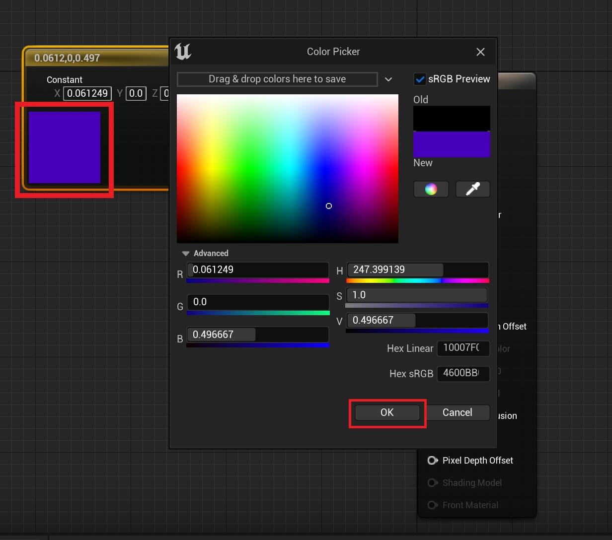 Materials Unreal - 6 - Changing the color of material