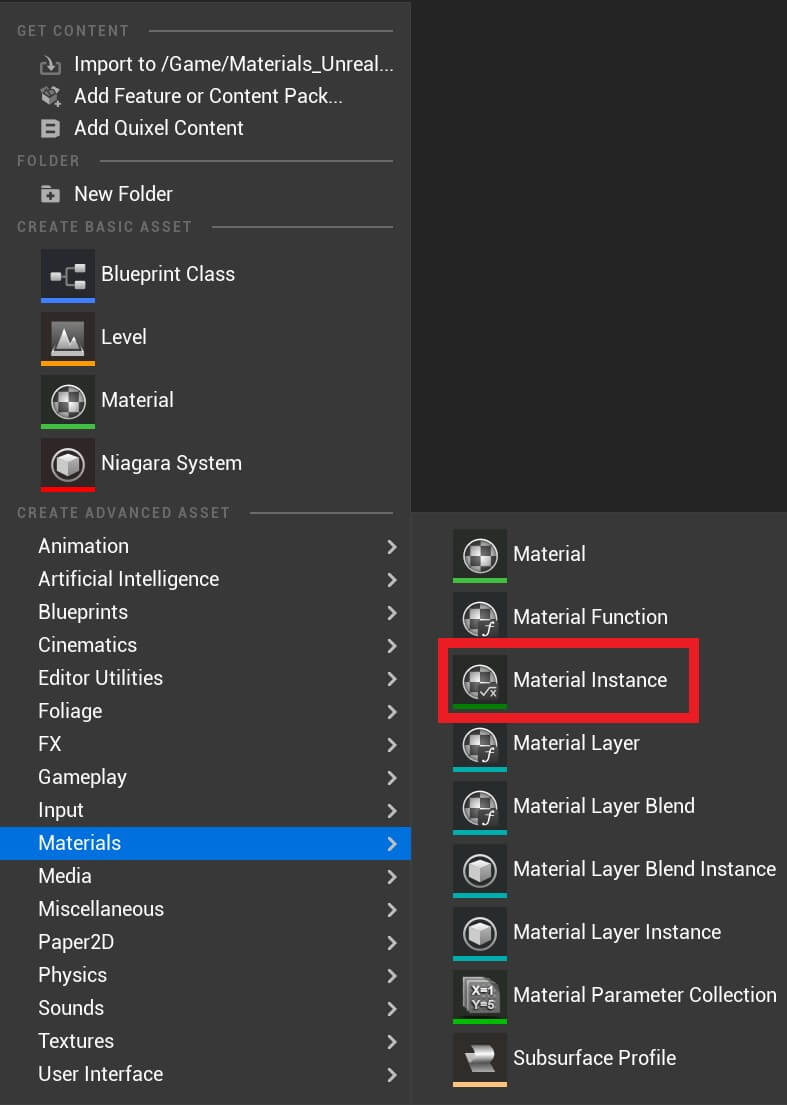 Materials Unreal - 20 - Creating a material instance