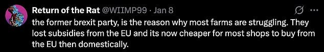 Jeremy Clarkson has sparked a fresh debate about the pressures facing British agriculture after delivering a blunt response to a social media user who blamed Brexit for the struggles of UK farmers.