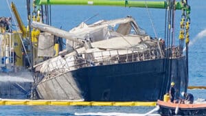 The builder of the superyacht Bayesian, on which British technology entrepreneur Mike Lynch died, has launched a £400 million legal claim against his widow, alleging that the tragedy caused a catastrophic collapse in its sales.