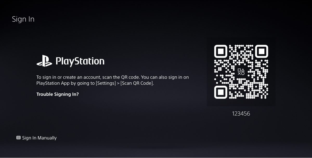 Scan the QR code to create an account