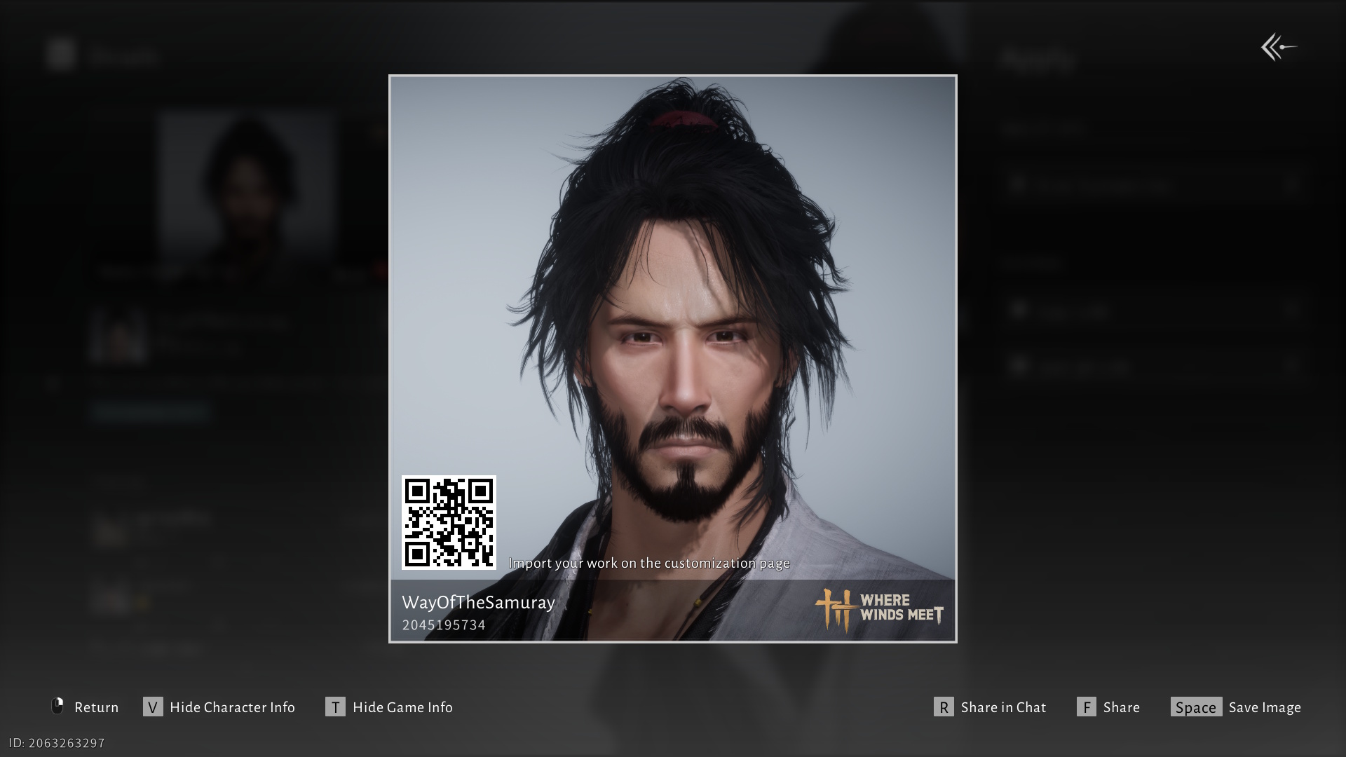 Where Winds Meet character customization codes