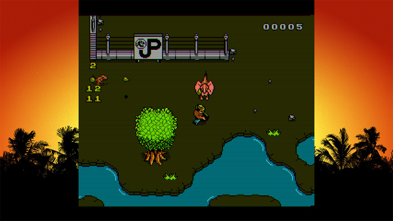 Colourful, arcade-style Jurassic Park game.