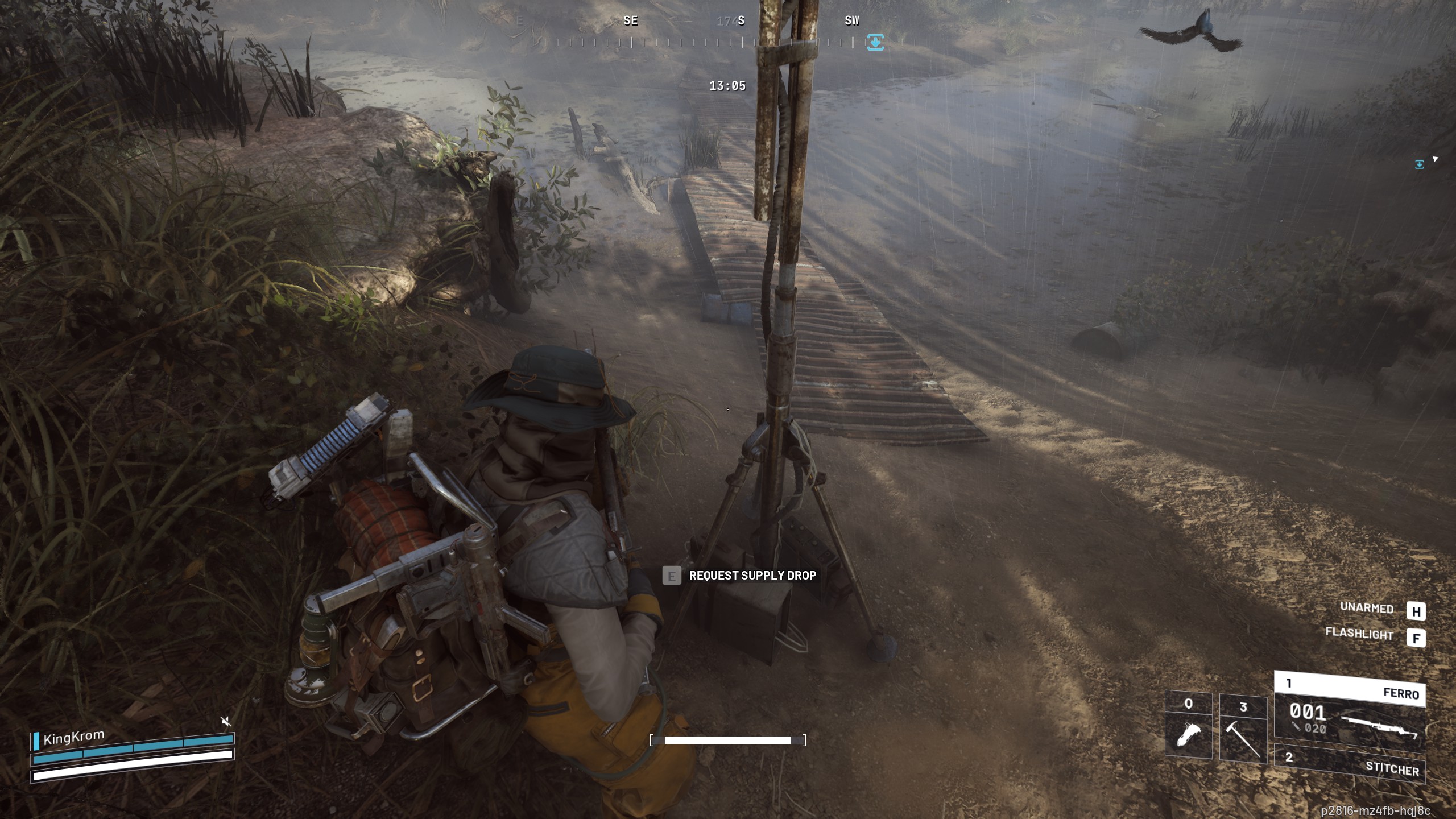 Arc Raider supply drop - Activating the beacon