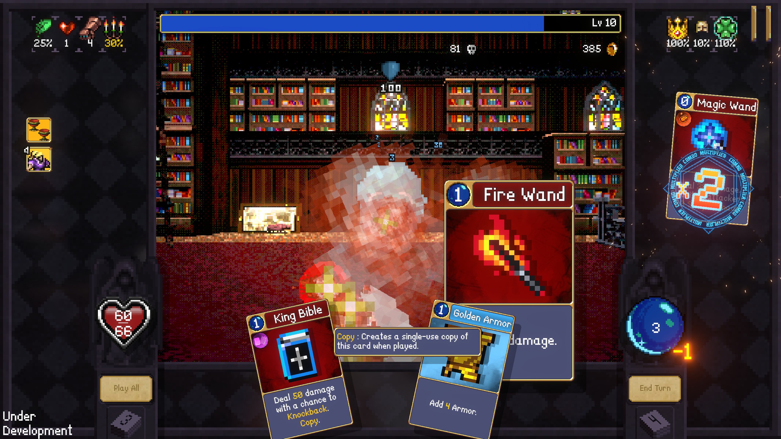 Vampire Crawlers deckbuilding dungeon crawler