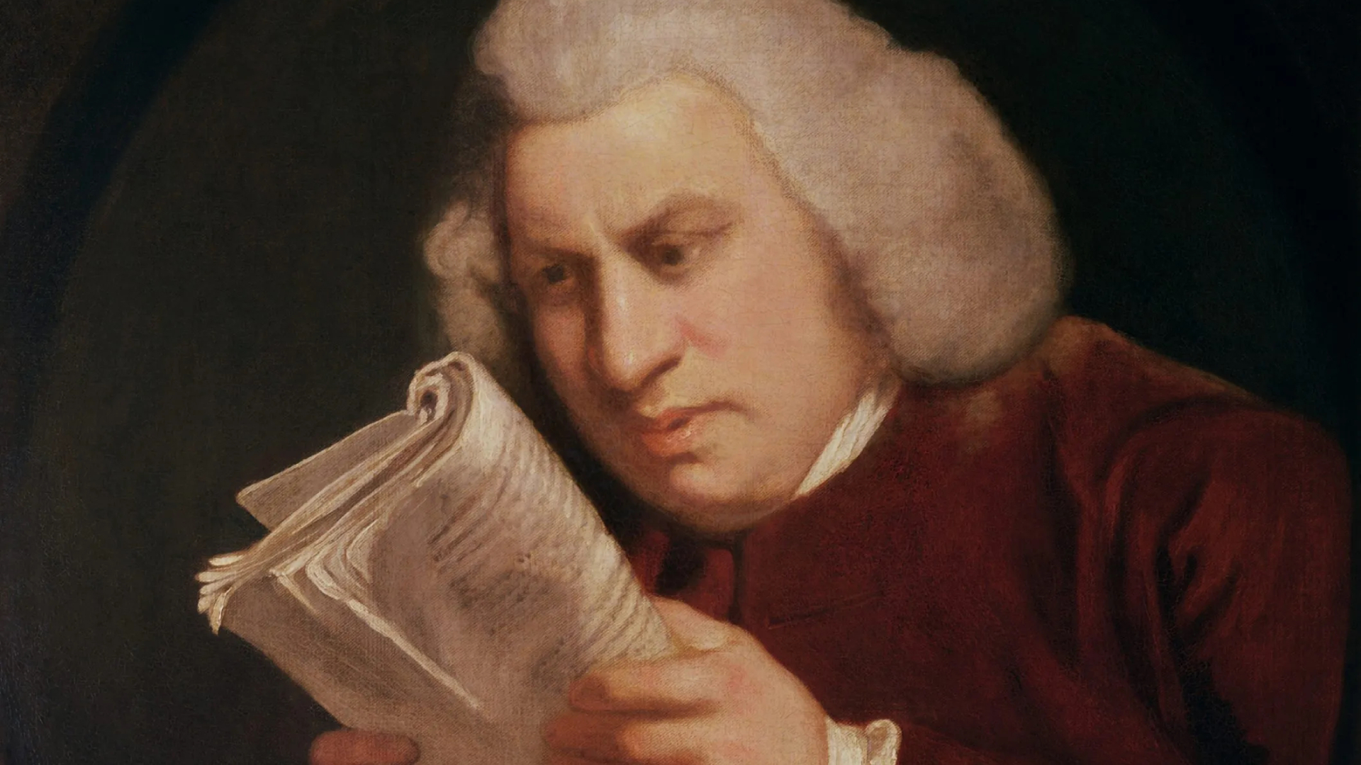 Portrait of Samuel Johnson by Joshua Reynolds.