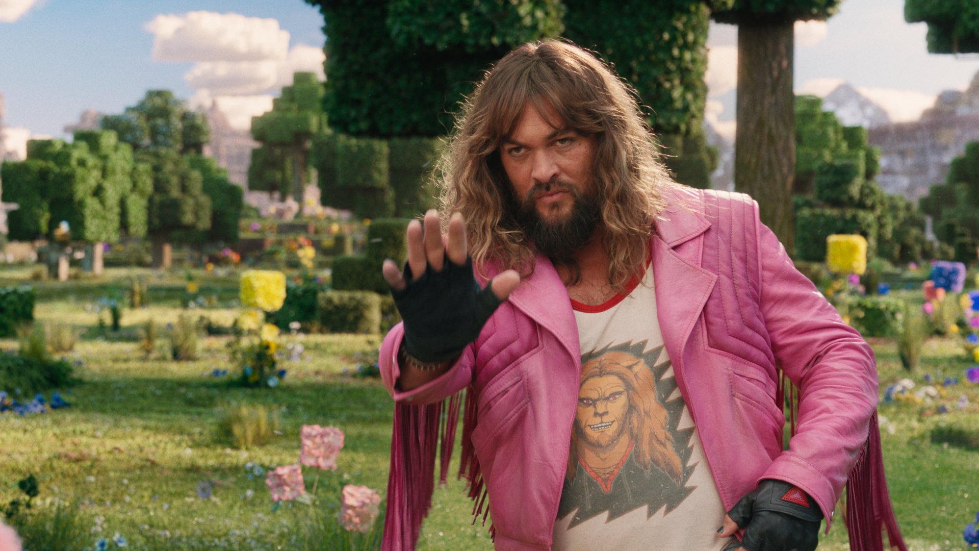 Garett approaching a sheep