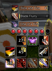 An image showing my cooldown management system in World of Warcraft.