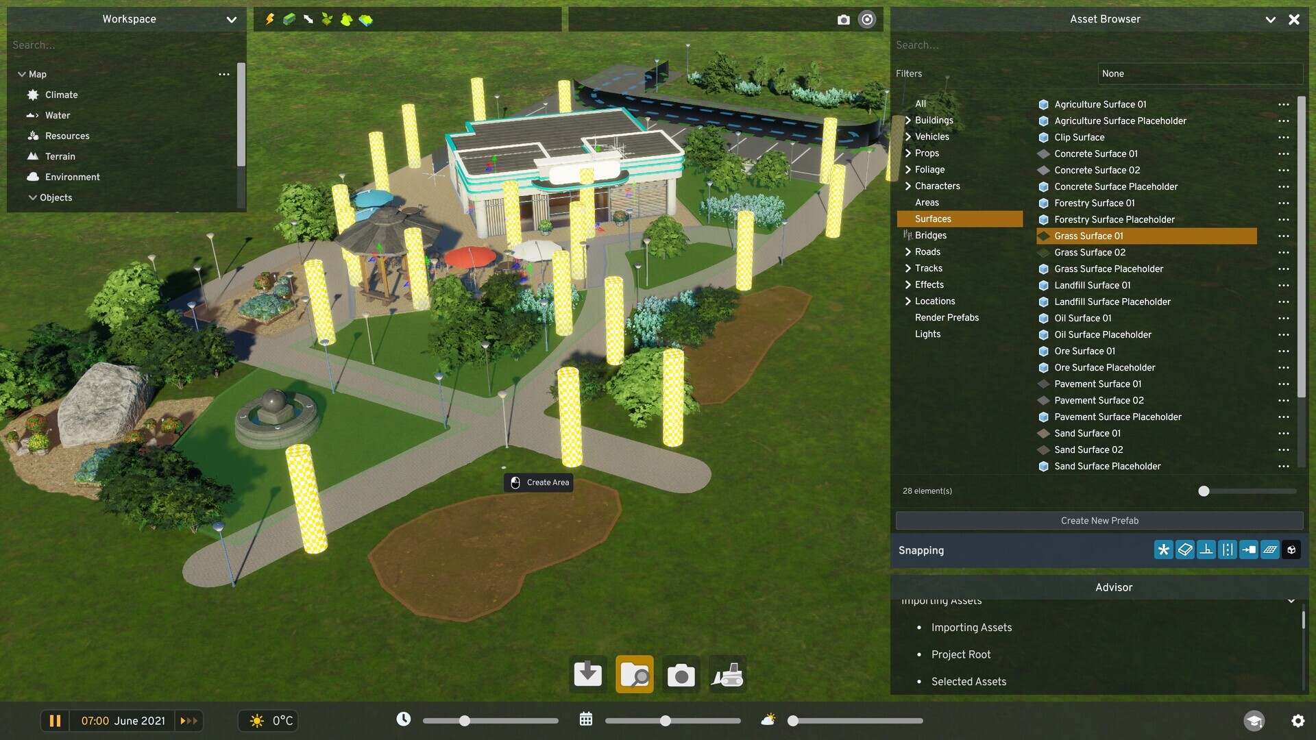 An image of an asset being created in Cities: Skylines 2