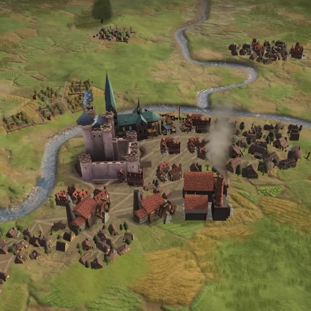 A small town with a castle in Europa Universalis 5