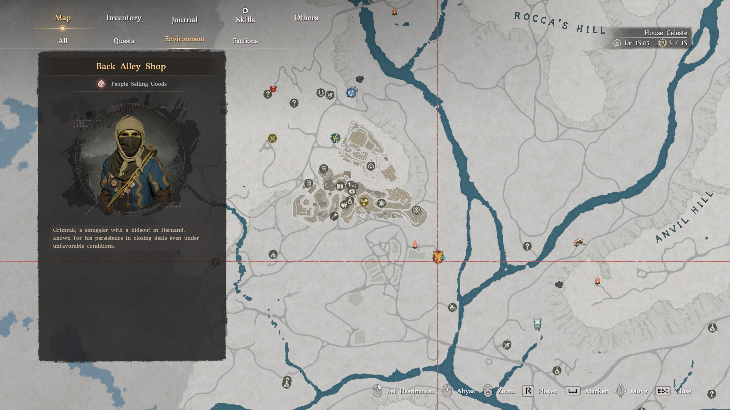 Crimson Desert pickpocket - Back Alley Shop location