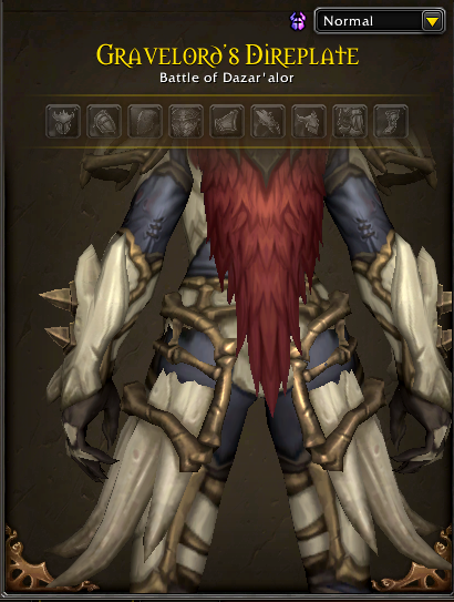 Several examples of items clipping in World of Warcraft: Midnight.