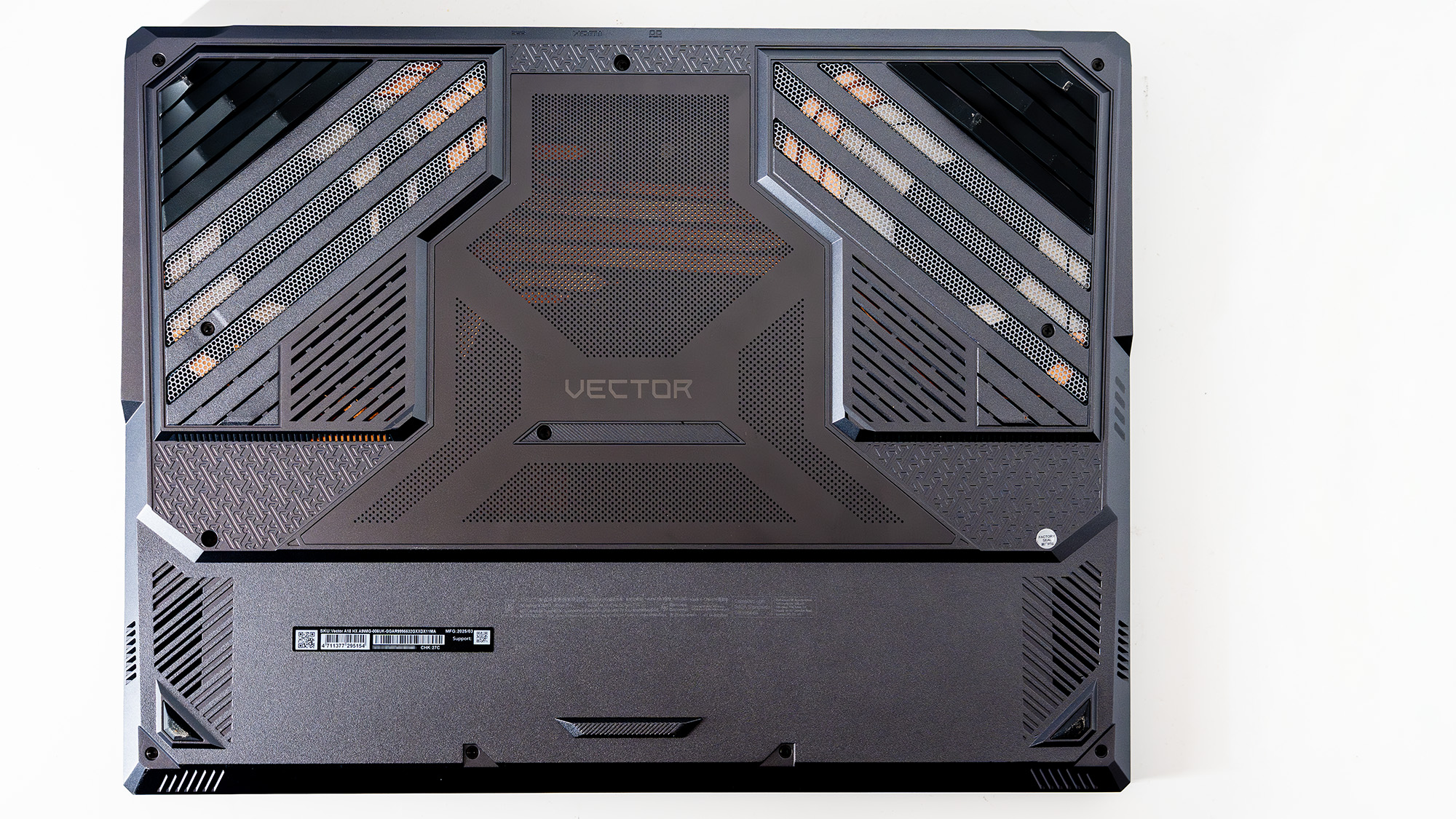 An MSI Vector A18 HX laptop on a white background.