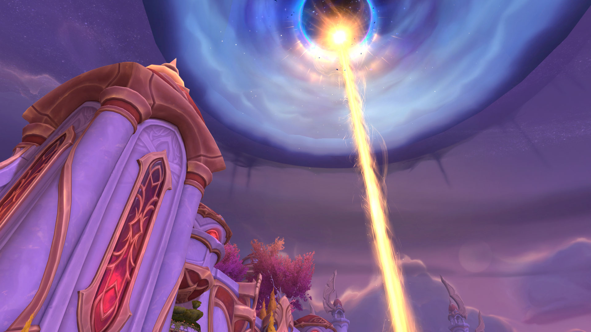 The Sunwell holds off the voidstorm in World of Warcraft: Midnight.