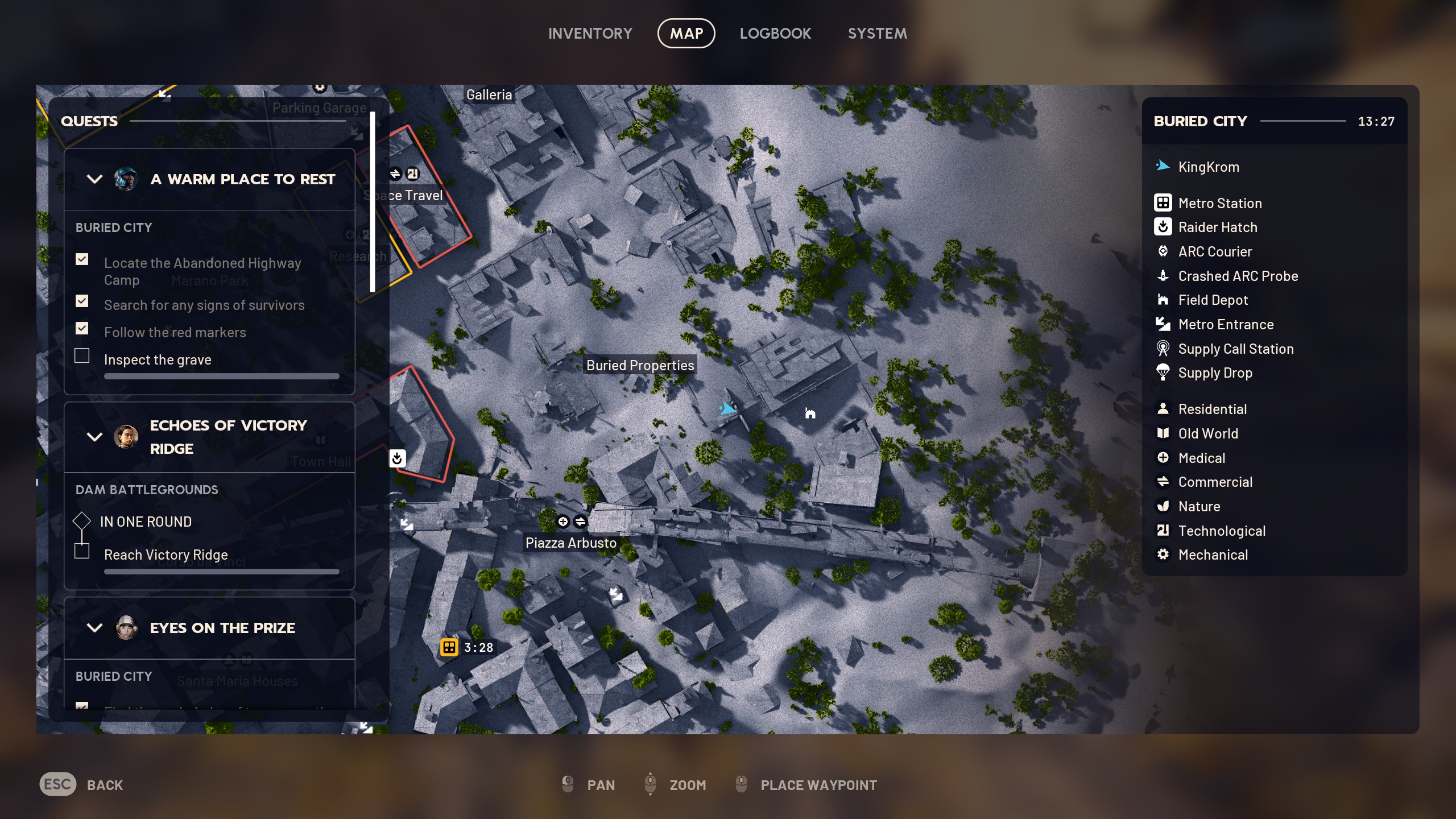 Arc Raiders A Warm Place to Rest - Grave location