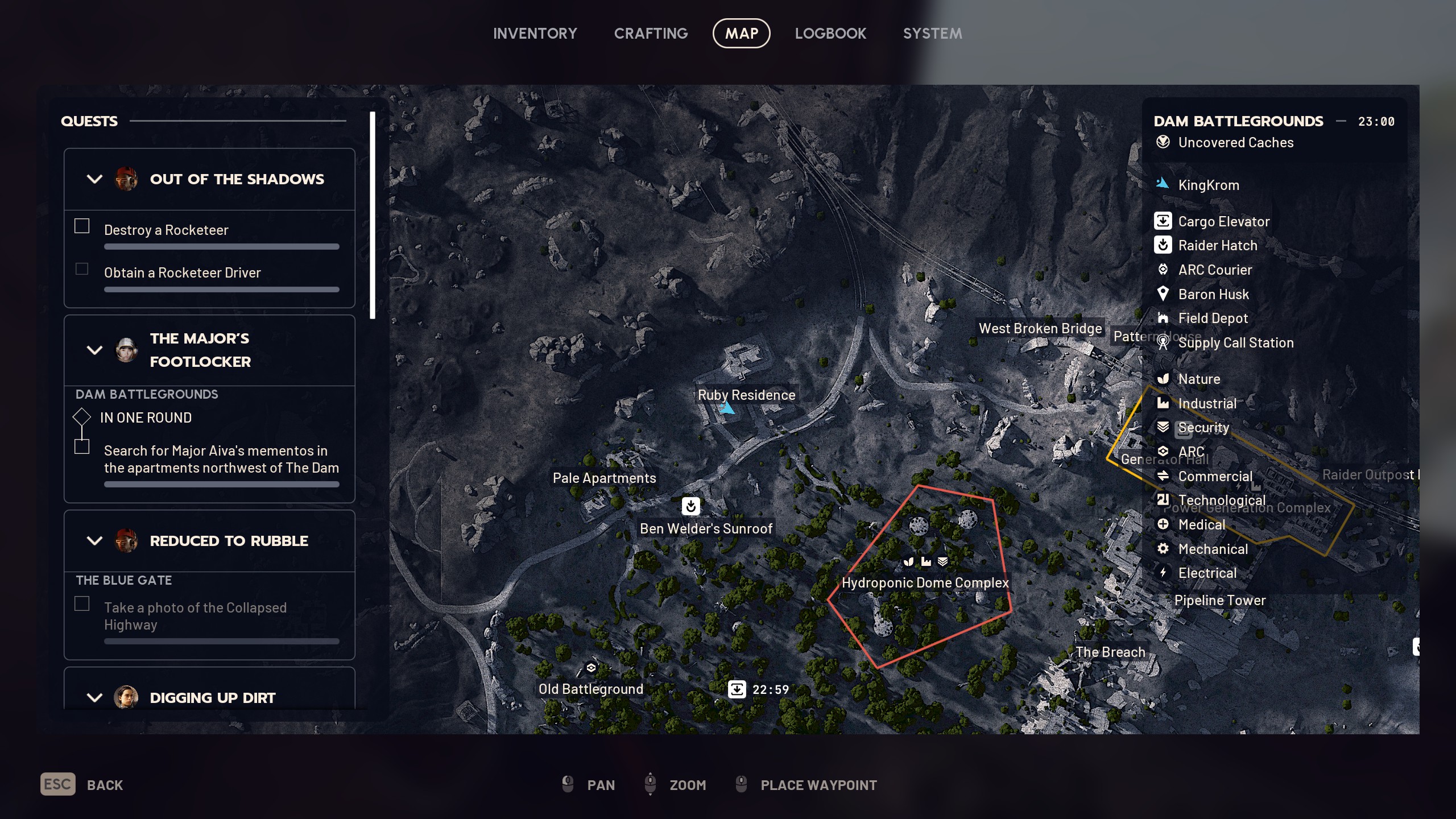 Arc Raiders The Major's Footlocker location