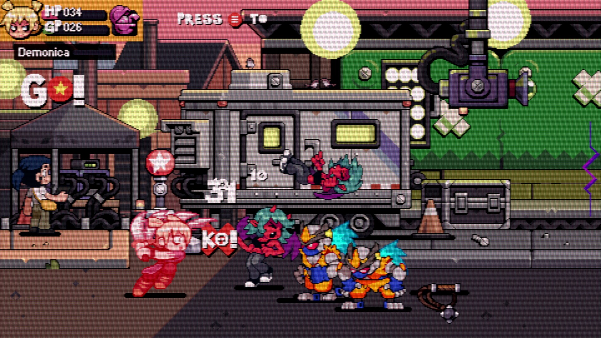 Scott Pilgrim EX, a pixel art beat 'em up