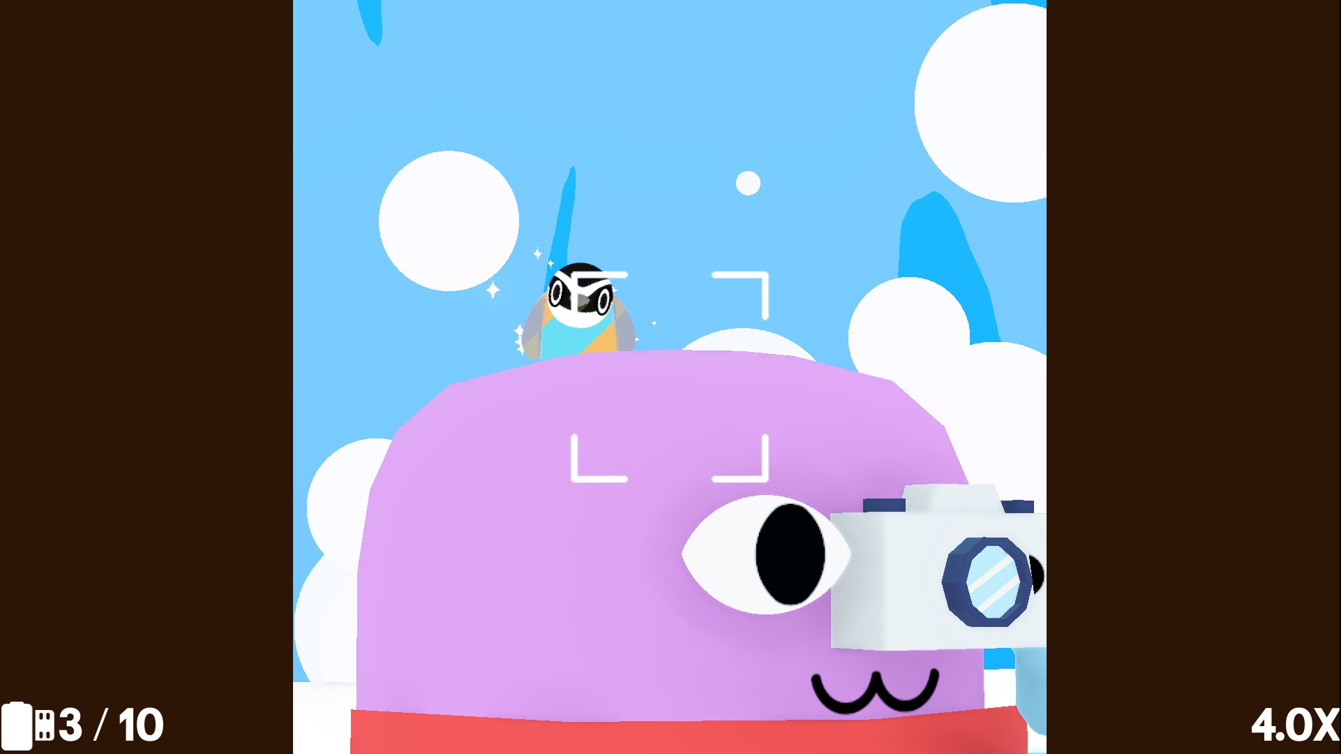 Players in Flock Around with birds